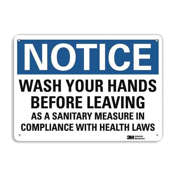 Plastic Notice Sign, 4 Holes, 10