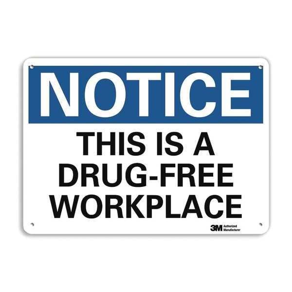 Notice Sign, 10 in H, 14 in W, Aluminum, Horizontal Rectangle, English, U5-1559-NA_14x10