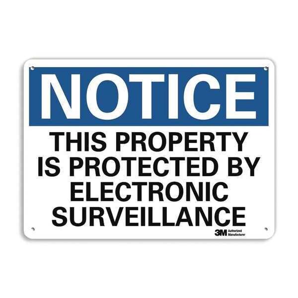 Notice Sign, 10 in H, 14 in W, Plastic, Horizontal Rectangle, English, U5-1568-NP_14X10