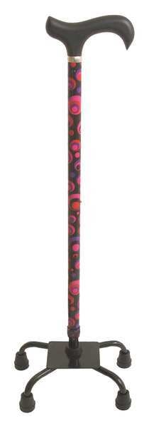 Walking Stick, Single, 8 in H, Circles, Wood