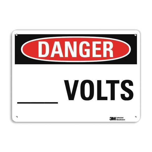 Plastic Danger Sign, 4 Holes, 10