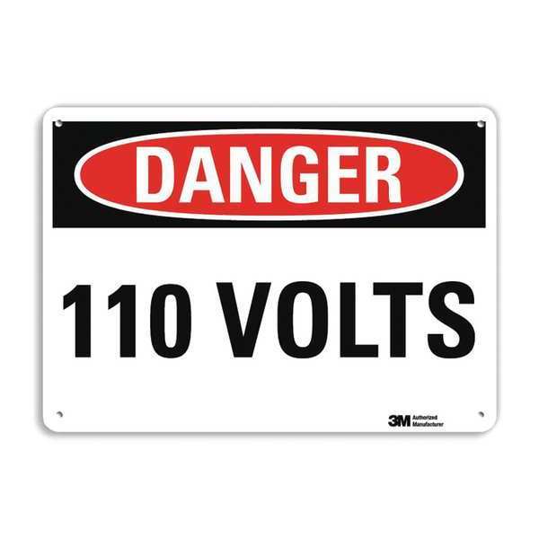 Plastic Danger Sign, 4 Holes, 10