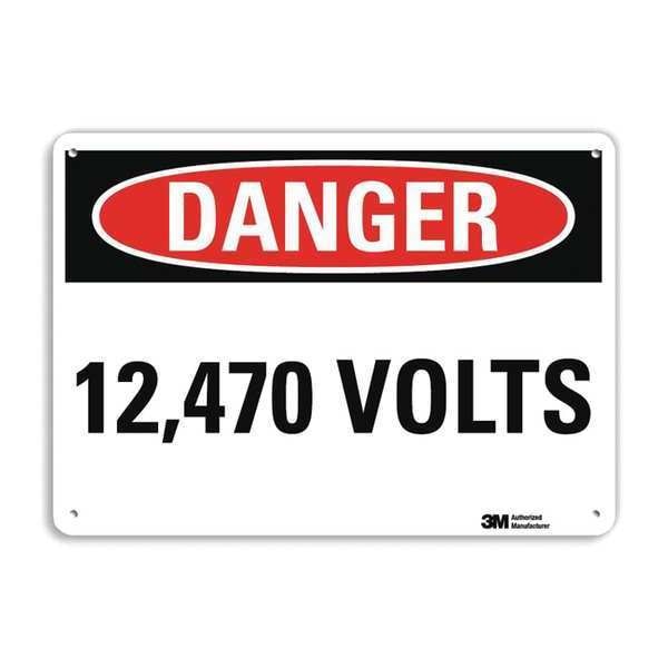 Plastic Danger Sign, 4 Holes, 10