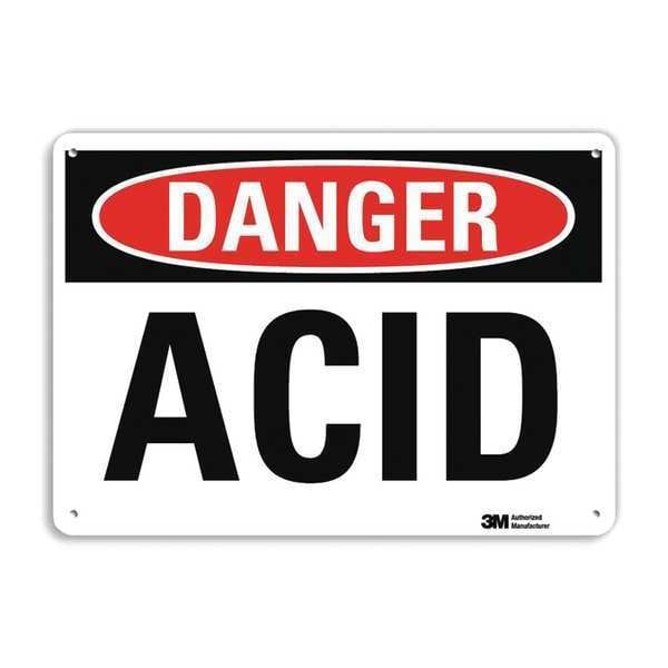 Danger Sign, 10 in H, 14 in W, Vertical Rectangle, English, U3-1086-RA_14X10