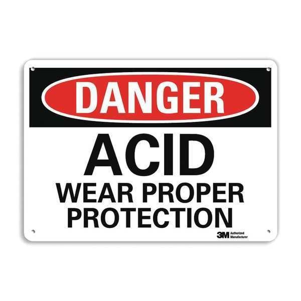 Plastic Danger Sign, 4 Holes, 10