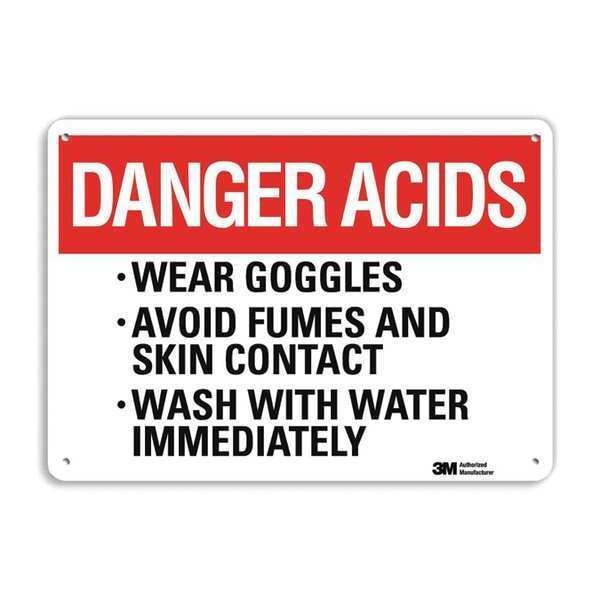 Plastic Danger Sign, 4 Holes, 14