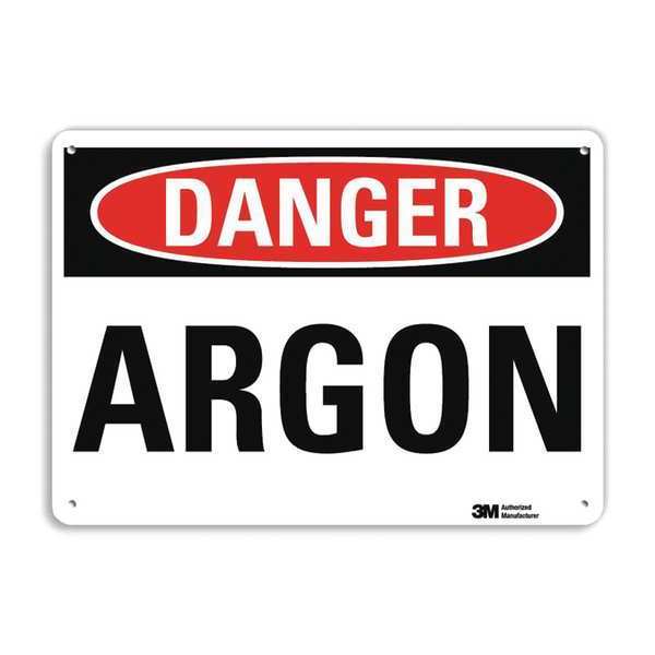 Danger Sign, 10 in H, 14 in W, Vertical Rectangle, English, U3-1106-RA_14X10
