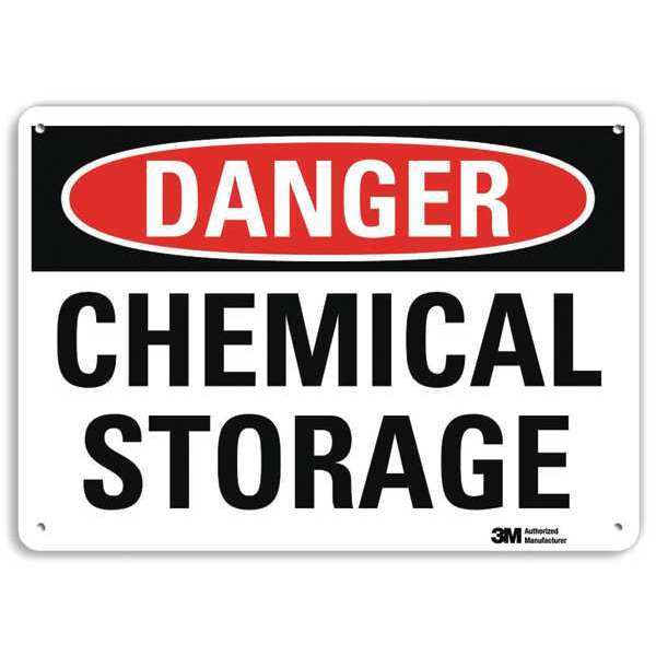Danger Sign, 10 in H, 14 in W, Plastic, Horizontal Rectangle, English, U3-1163-NP_14X10