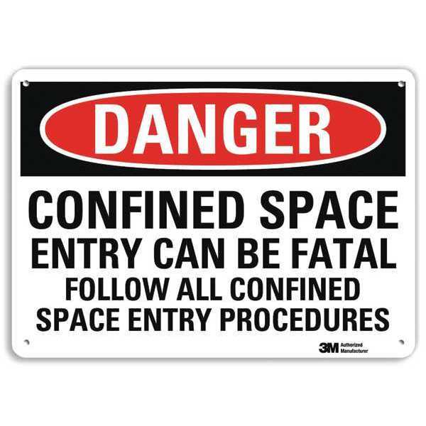 Plastic Danger Sign, 4 Holes, 10