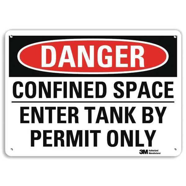 Plastic Danger Sign, 4 Holes, 10