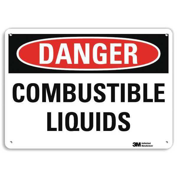 Danger Sign, 10 in H, 14 in W, Plastic, Horizontal Rectangle, English, U3-1183-NP_14X10