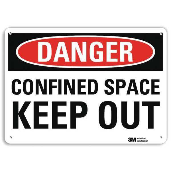 Plastic Danger Sign, 4 Holes, 10