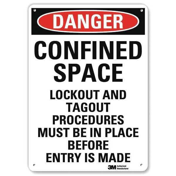Plastic Danger Sign, 4 Holes, 7