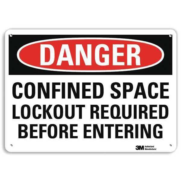 Plastic Danger Sign, 4 Holes, 10