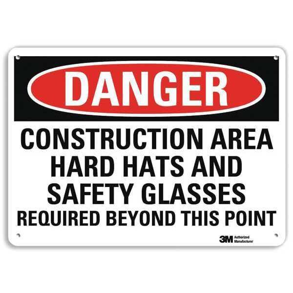 Danger Sign, 4 Hole Mount, 14inWx10inH, U3-1242-RA_14X10