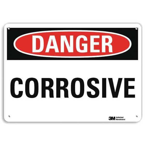 Danger Sign, 10 in H, 14 in W, Plastic, Horizontal Rectangle, English, U3-1268-NP_14X10