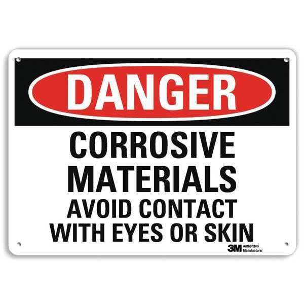 Danger Sign, 10 in H, 14 in W, Vertical Rectangle, English, U3-1275-RA_14X10