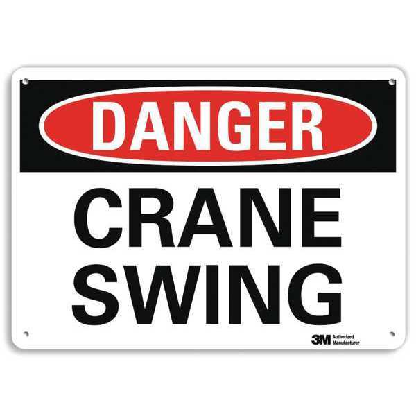 Danger Sign, 7 in Height, 10 in Width, Plastic, Vertical Rectangle, English
