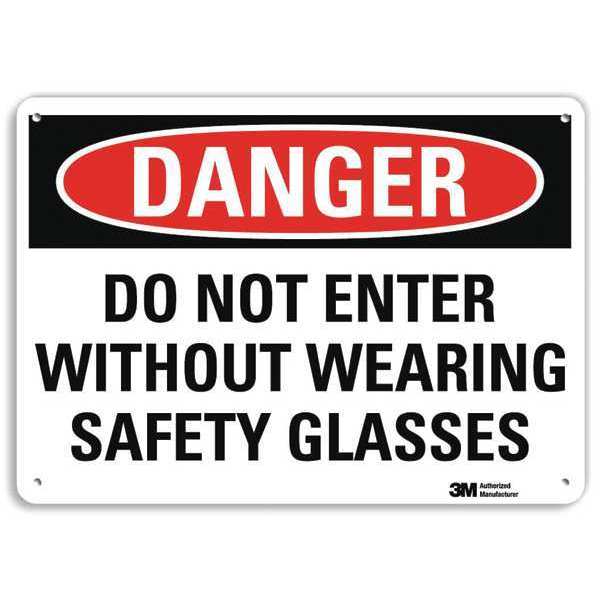 Plastic Danger Sign, 4 Holes, 14