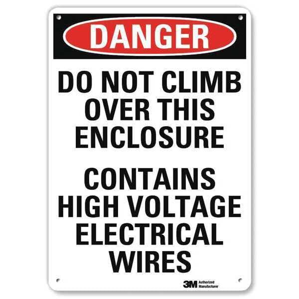 Danger Sign, 4 Hole Mount, 10in W x 14in H, U3-1306-RA_10X14
