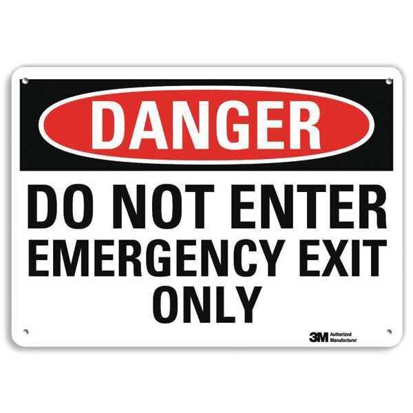 Danger Sign, 10 in x 14 in, Plastic