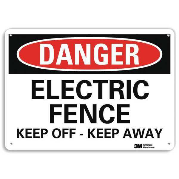 Plastic Danger Sign, 4 Holes, 14