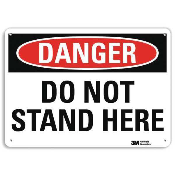 Plastic Danger Sign, 4 Holes, 10