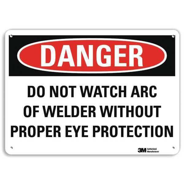 Plastic Danger Sign, 4 Holes, 10