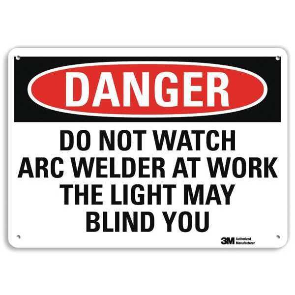 Danger Sign, 4 Hole Mount, 14inWx10inH, U3-1378-RA_14X10