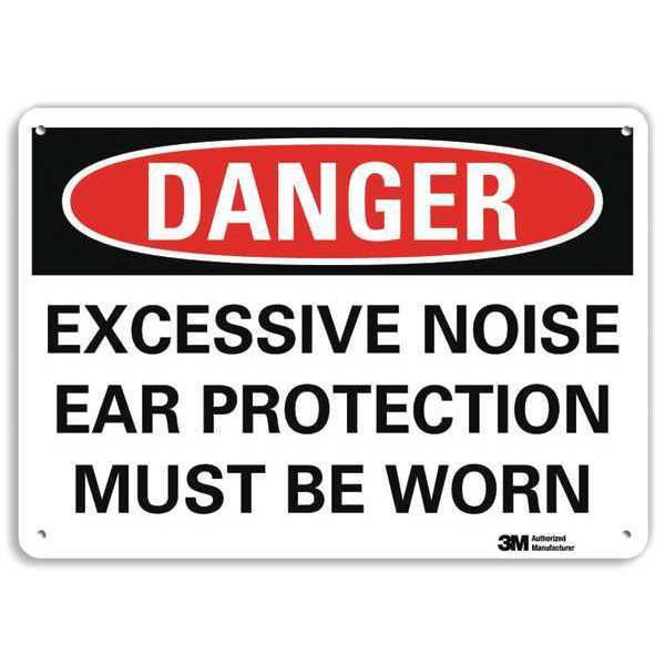 Danger Sign, 4 Hole Mount, 14inWx10inH, U3-1430-RA_14X10
