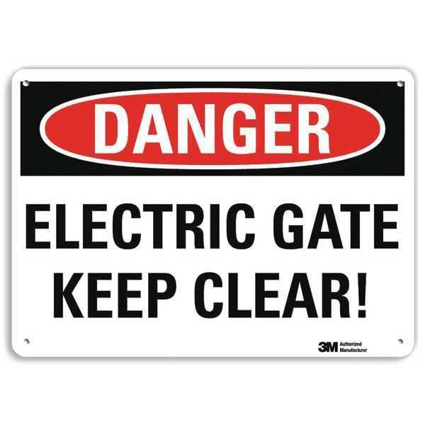 Plastic Danger Sign, 4 Holes, 10