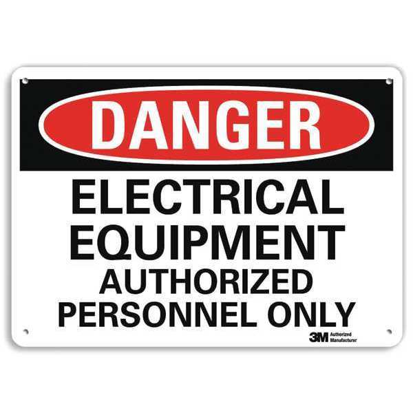 Danger Sign, 4 Hole Mount, 14inWx10inH, U3-1401-RA_14X10