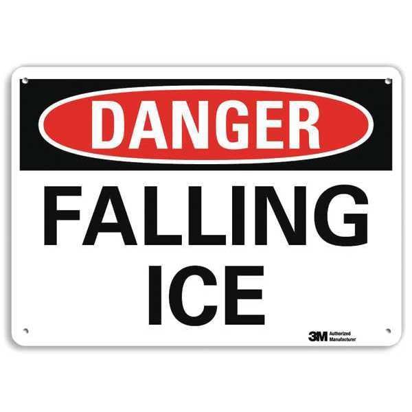 Danger Sign, 10 in H, 14 in W, Aluminum, Horizontal Rectangle, English, U3-1464-NA_14x10