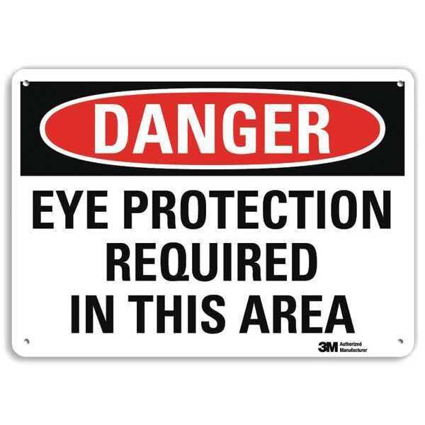 Plastic Danger Sign, 4 Holes, 14