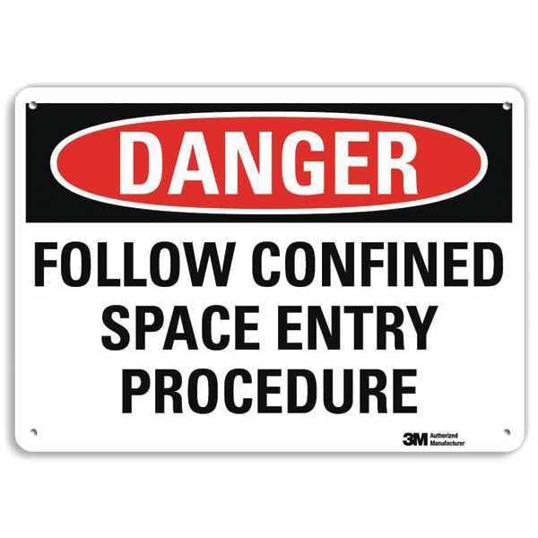 Plastic Danger Sign, 4 Holes, 14