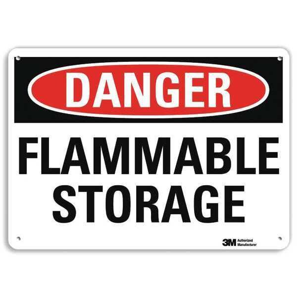 Danger Sign, 10 in H, 14 in W, Plastic, Horizontal Rectangle, English, U3-1508-NP_14X10