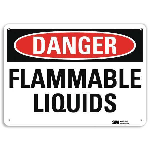 Danger Sign, 10 in H, 14 in W, Vertical Rectangle, English, U3-1484-RA_14X10