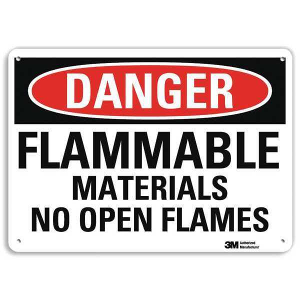 Danger Sign, 10 in H, 14 in W, Plastic, Horizontal Rectangle, English, U3-1501-NP_14X10
