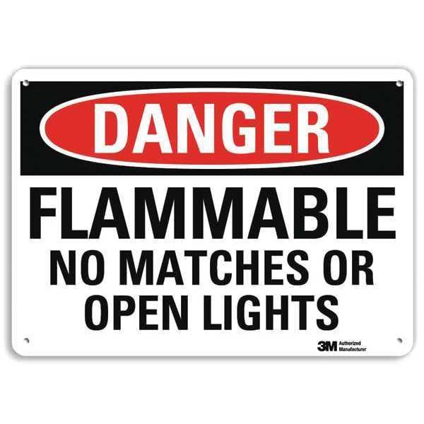 Danger Sign, 10 in H, 14 in W, Vertical Rectangle, English, U3-1504-RA_14X10