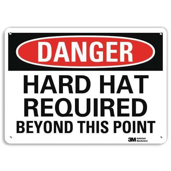 Plastic Danger Sign, 4 Holes, 14