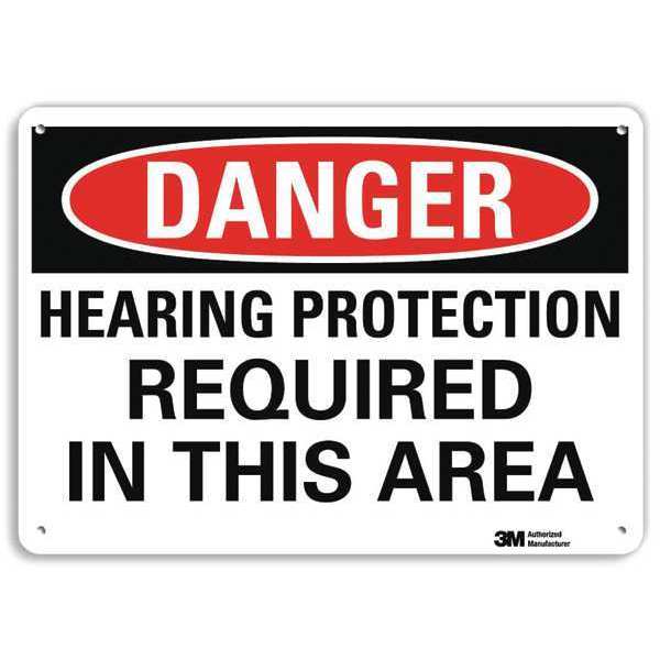 Plastic Danger Sign, 4 Holes, 14