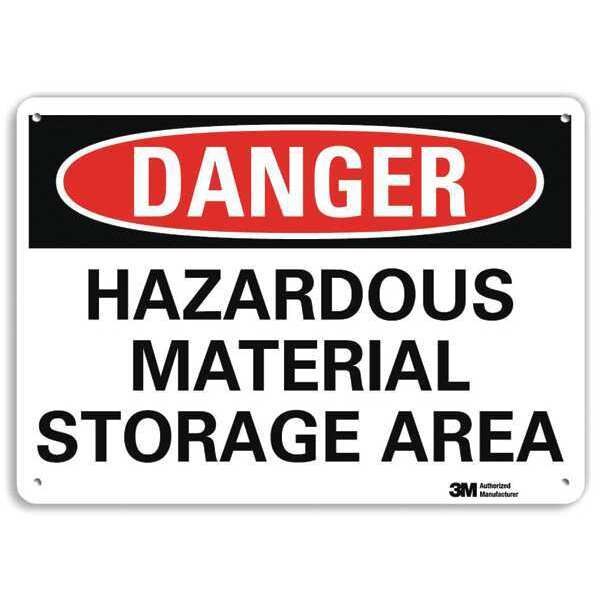 Danger Sign, 10 in H, 14 in W, Horizontal Rectangle, English, U3-1572-NA_14x10