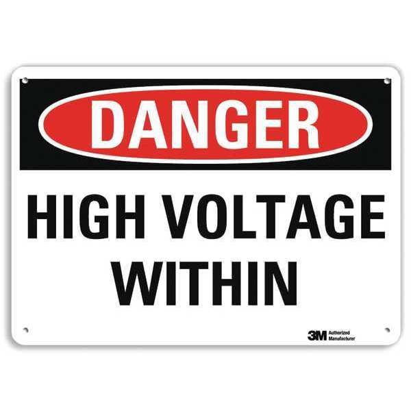Danger Sign, 4 Hole Mount, 14inWx10inH, U3-1641-RA_14X10