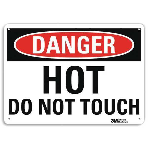 Danger Sign, 7 in H, 10 in W, Plastic, Vertical Rectangle, English, U3-1653-NP_10X7