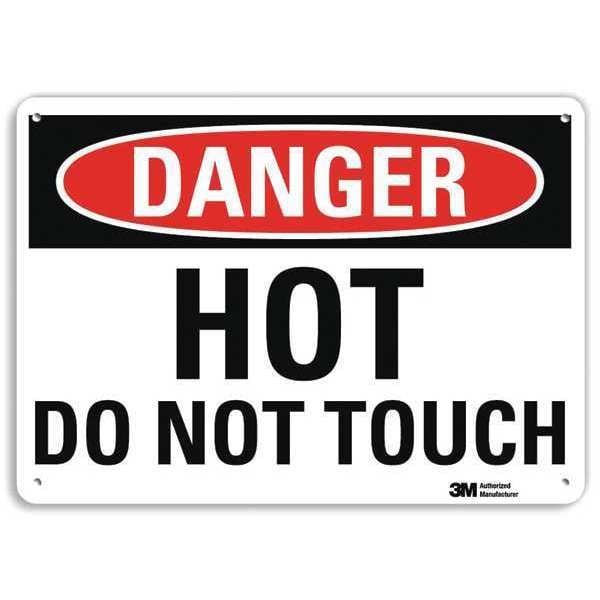 Danger Sign, 10 in H, 14 in W, Aluminum, Horizontal Rectangle, English, U3-1653-NA_14x10