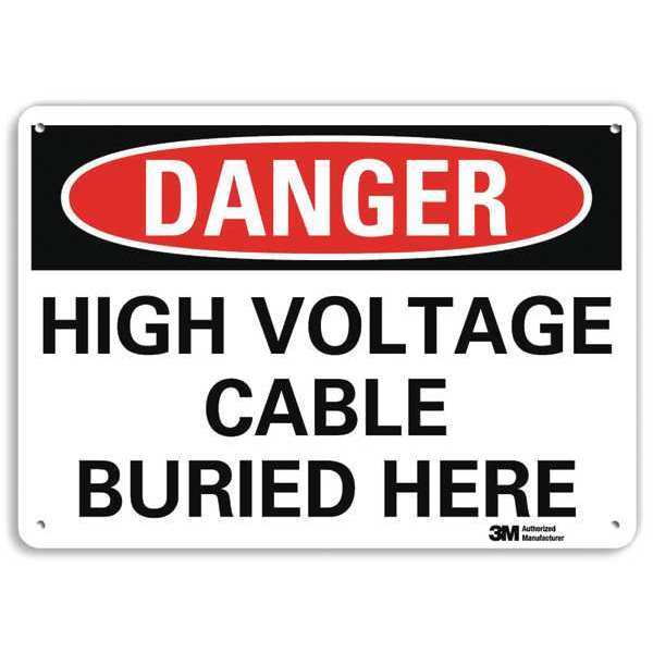 Danger Sign, 4 Hole Mount, 14inWx10inH, U3-1612-RA_14X10