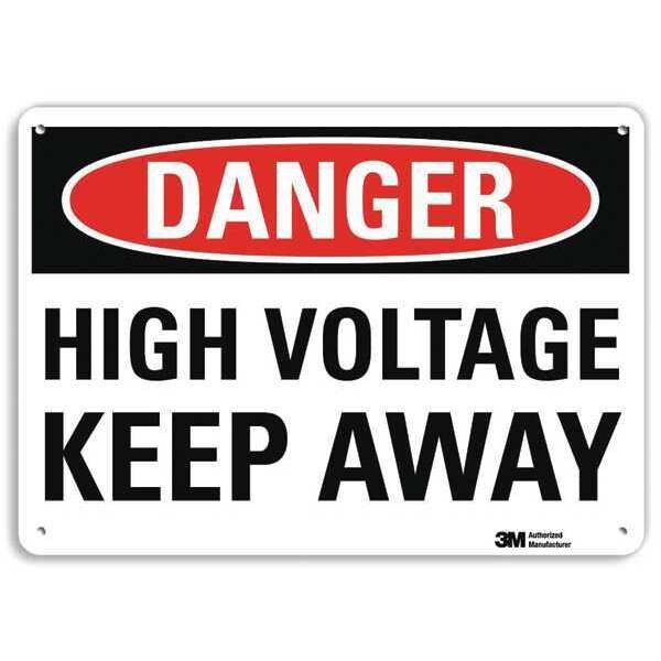 Plastic Danger Sign, 4 Holes, 14