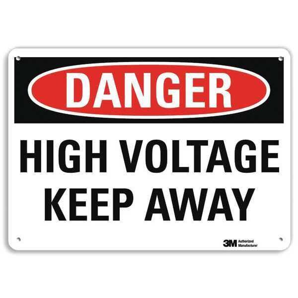 Plastic Danger Sign, 4 Holes, 14