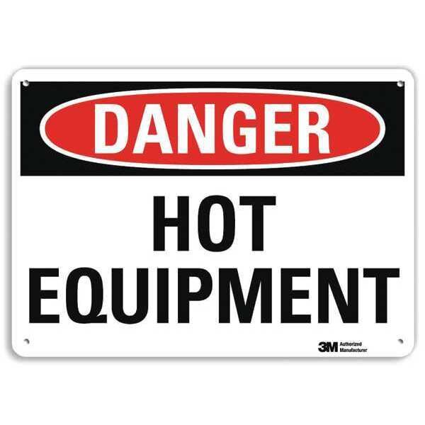 Danger Sign, 10 in H, 14 in W, Plastic, Horizontal Rectangle, English, U3-1655-NP_14X10