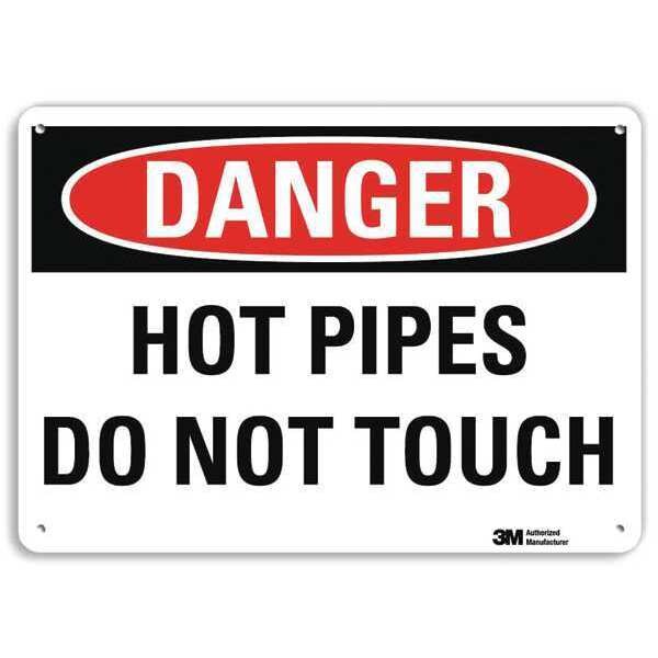 Danger Sign, 10 in H, 14 in W, Aluminum, Vertical Rectangle, English, U3-1659-RA_14X10